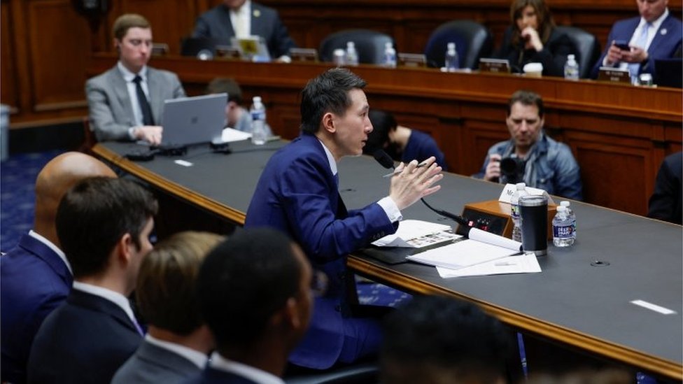 Shou Zi Chew at the US Congressional Hearing.