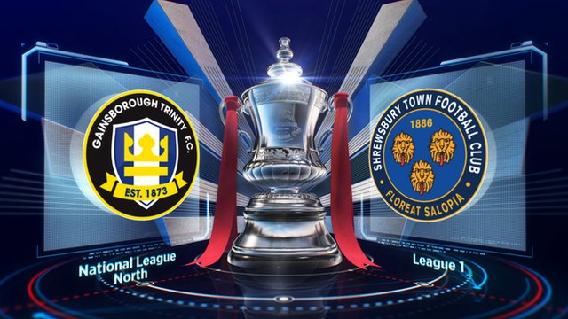 FA Cup: Gainsborough 0-1 Shrewsbury highlights
