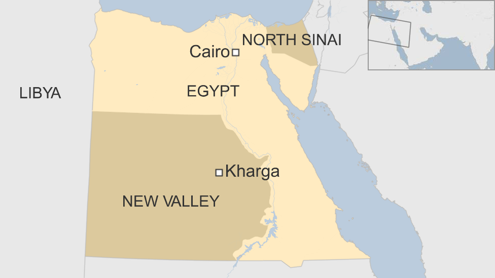 Egypt Police Killed In Attack On Desert Checkpoint Bbc News