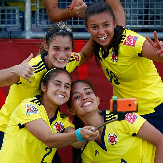 Jugadoras de la selección de Colombia.