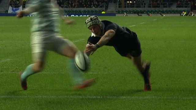 Oxford full-back Matt Geiger
