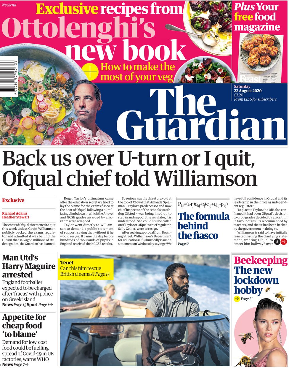 The Guardian front page