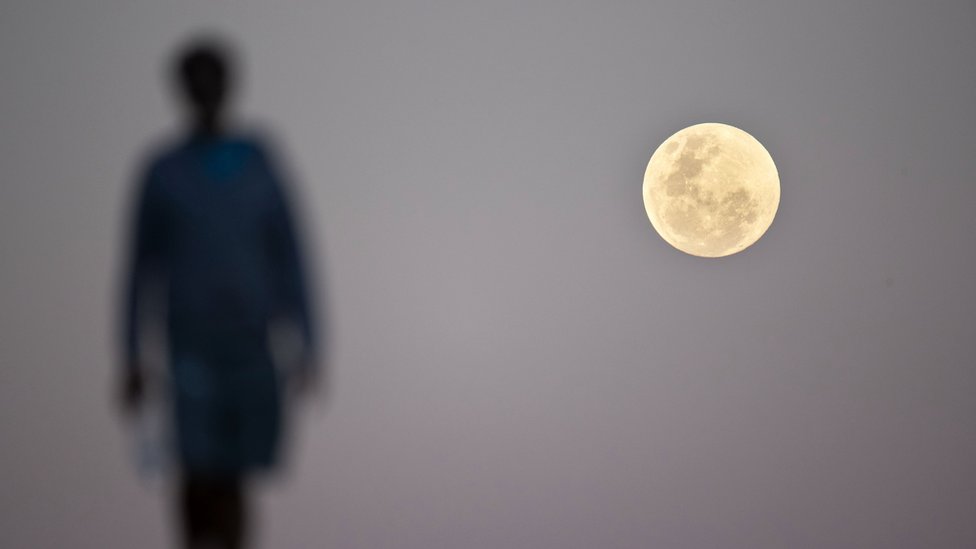 Eclipse lunar visto desde Sidney, Australia.