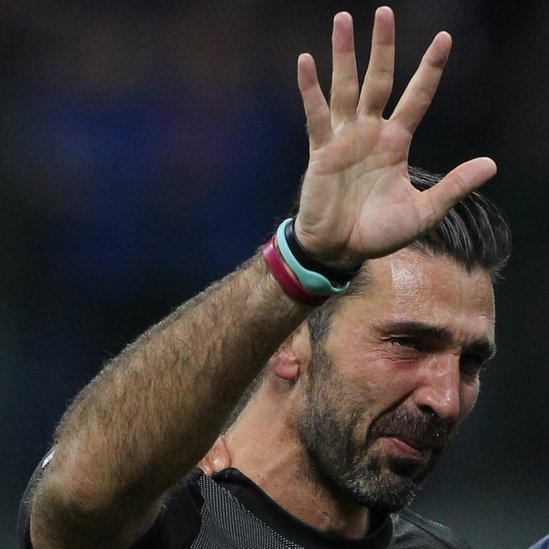 Lo único que podría secar las lágrimas de Buffon es un título en la Liga de Campeones con la Juventus, el único que le falta a su palmarés. Gianluigi Buffon