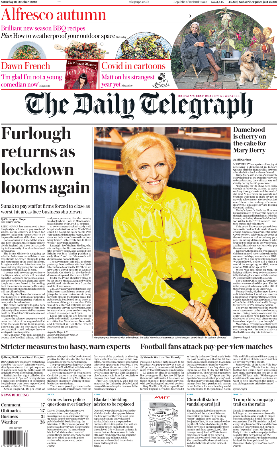Daily Telegraph 10 Oct