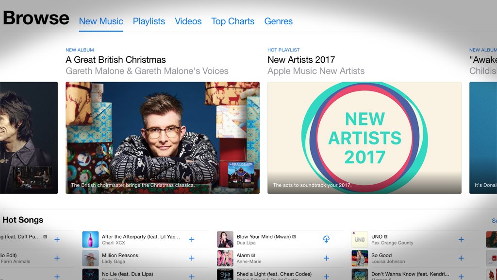 Скриншот приложения Apple Music