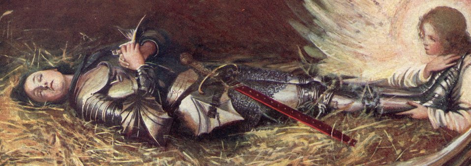 Картина спящей Жанны д'Арк