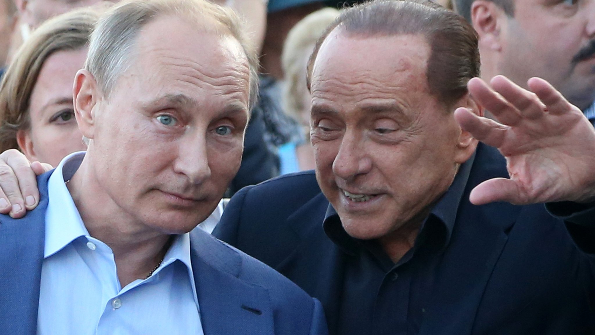 Getty ImagesSilvio Berlusconi boasts of closeness image