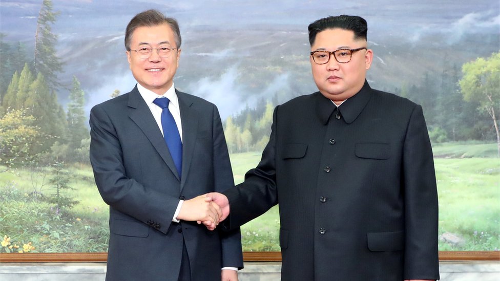 Moon Jae-in dan Kim Jong-un