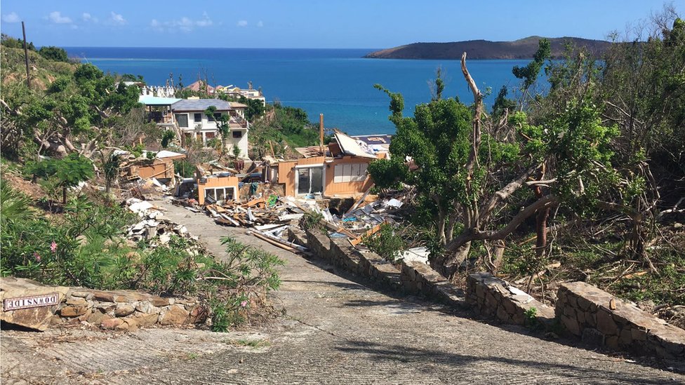 Clearing up the British Virgin Islands post-Irma - BBC News