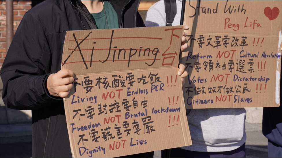 北京四通橋事件催生美國年輕華人政治表達：「不要改革要滅共，不要領袖要選票，不做奴才做公民」
