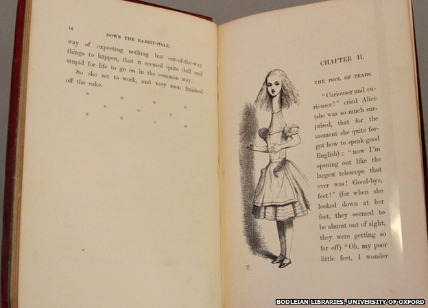 Rare First Edition Of Alice S Adventures In Wonderland On Display c News