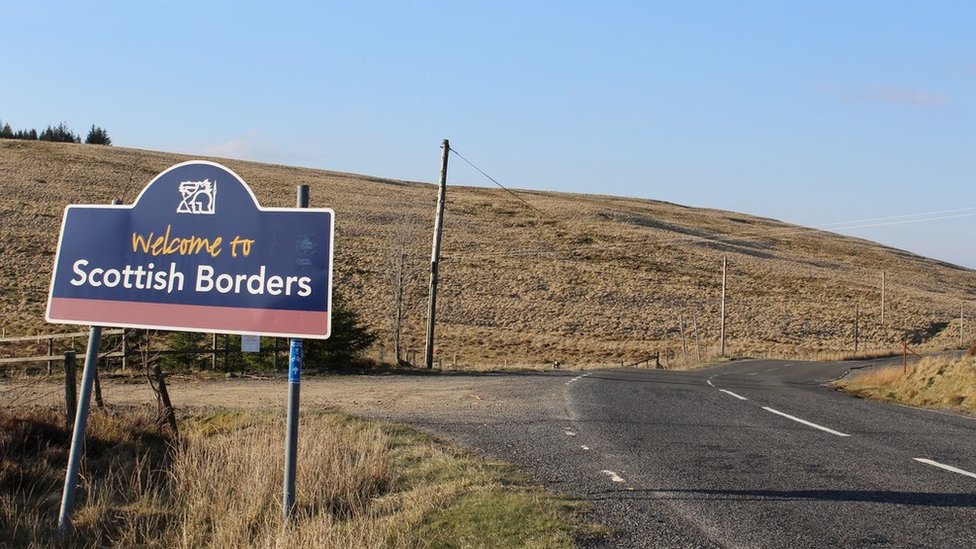 Знак "Шотландские границы"