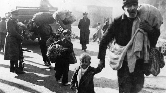 Spanish refugees during the country's civil war