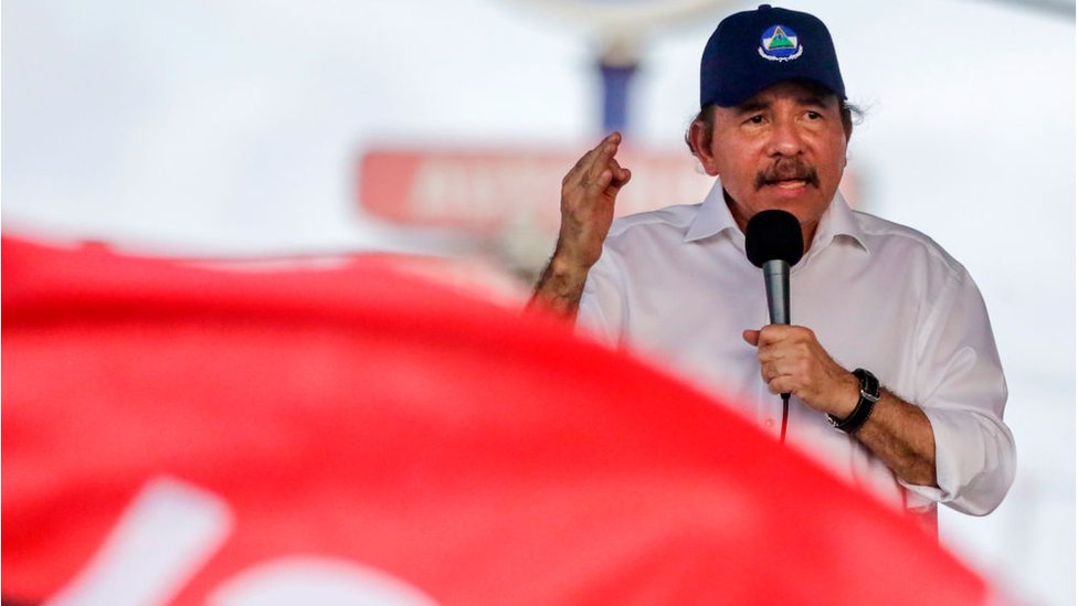 El presidente de Nicaragua, Daniel Ortega, en un acto en Managua.