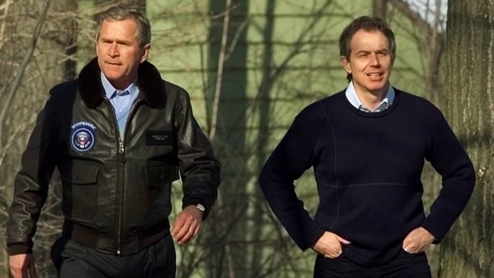 Джордж Буш и Тони Блэр
