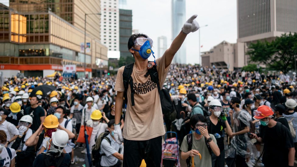 香港在2019年曾發生大型示威活動。