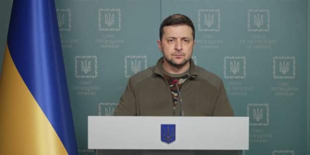 Zelensky discursando