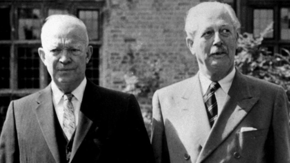 Президент Дуайт Эйзенхауэр и премьер-министр Гарольд Макмиллан