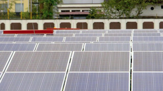 Solar panels at Cochin International Airport