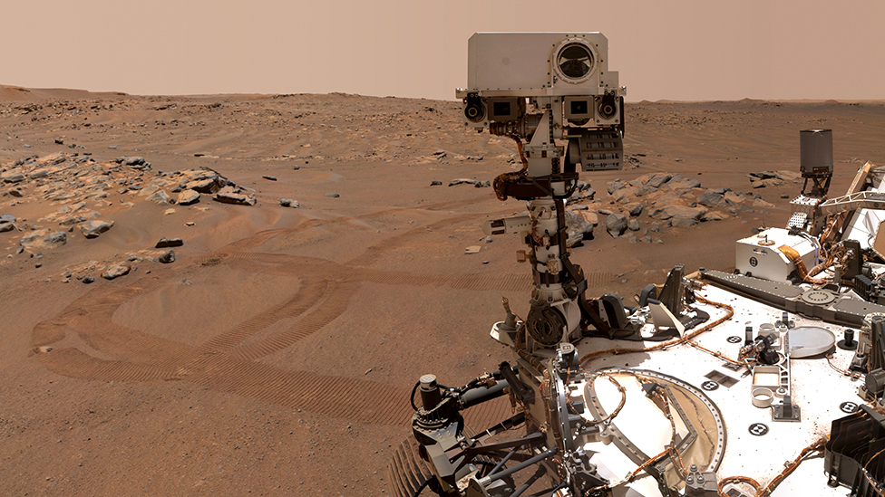 毅力號火星探測器的自拍照