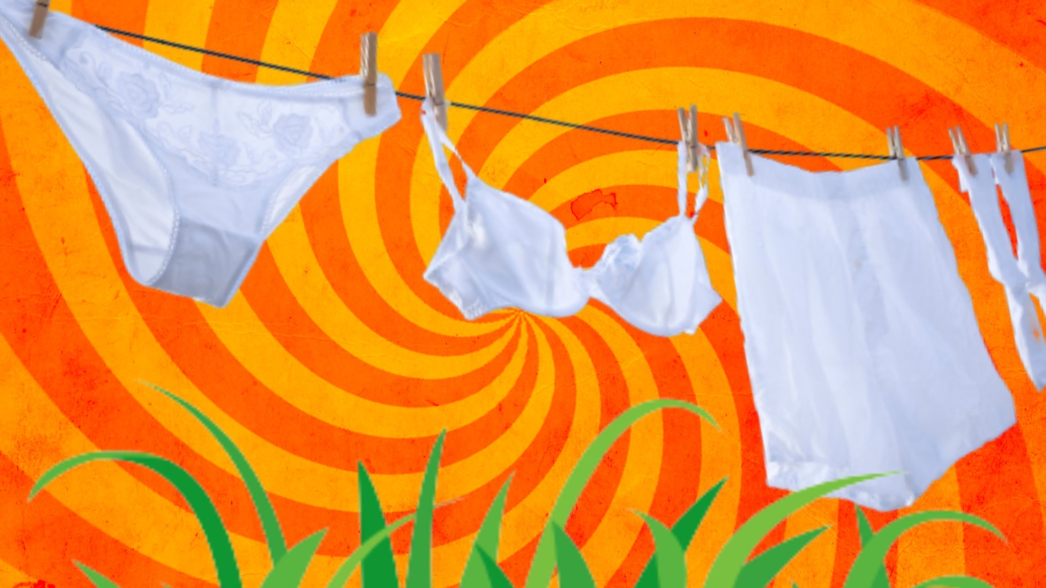 Scientists buried white underwear for testing of soil