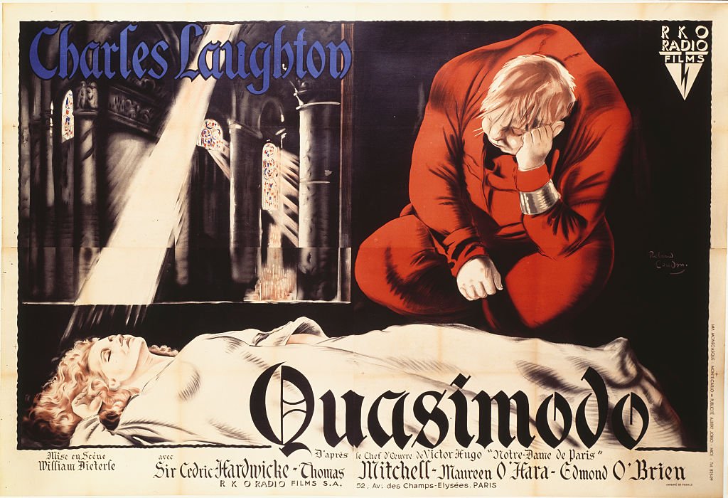 Poster de la película El Jorobado de Notre Dame de 1939.