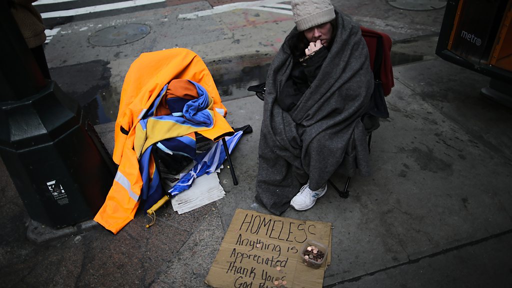 Donating to homeless people using your phone