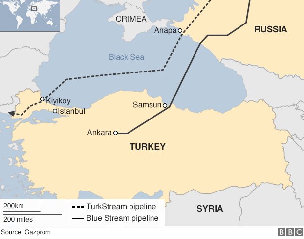 Russia halts Turkey gas project talks amid Syria row - BBC News