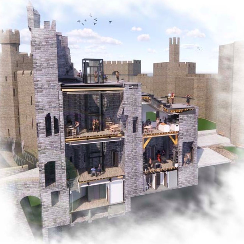 Caernarfon Castle project offers public access to unseen areas BBC News