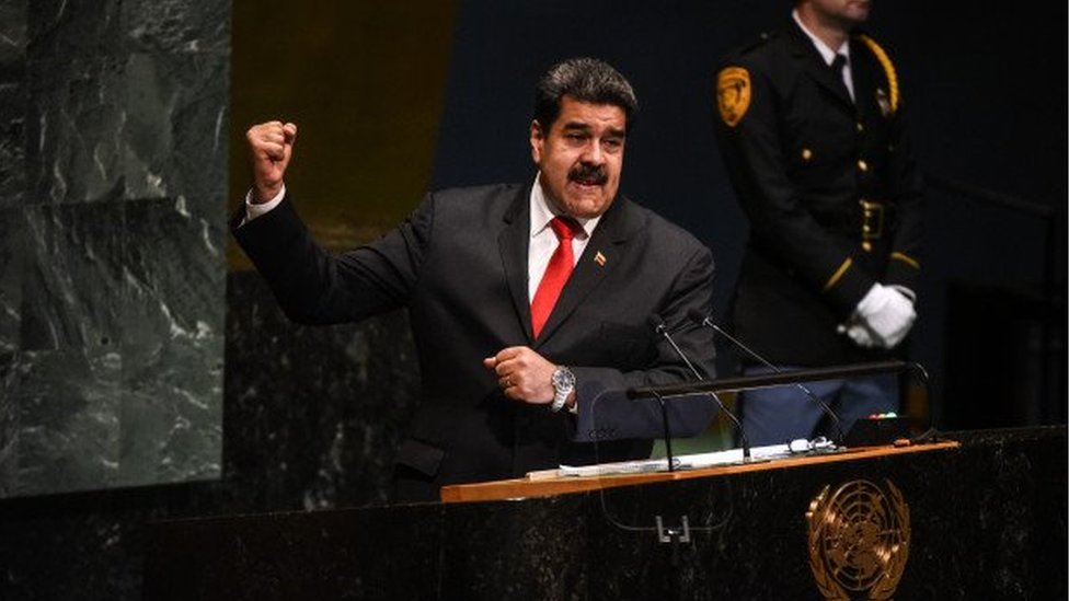 Venezuelan President Nicolas Maduro at the UN