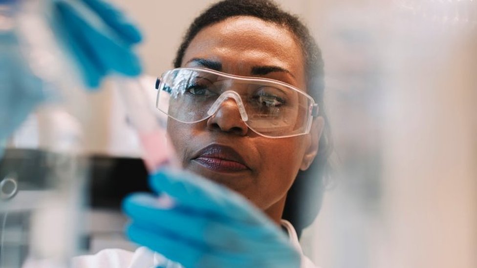 Black female scientist