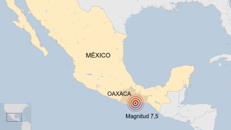 Un mapa del sismo