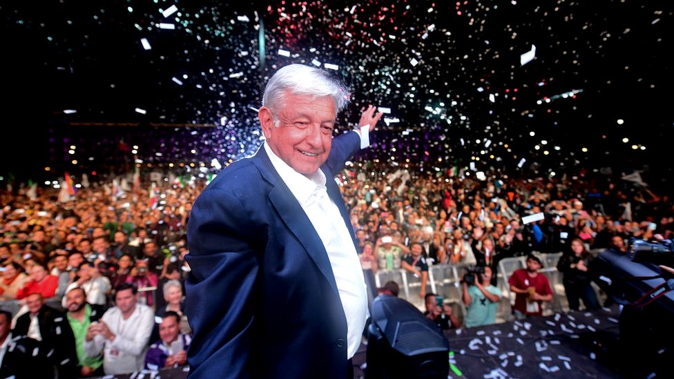 AndrÃ©s Manuel LÃ³pez Obrador, presidente electo de MÃ©xico.
