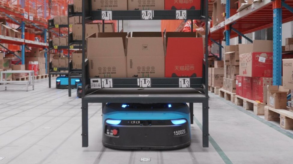 Robot in the Cainiao network warehouse