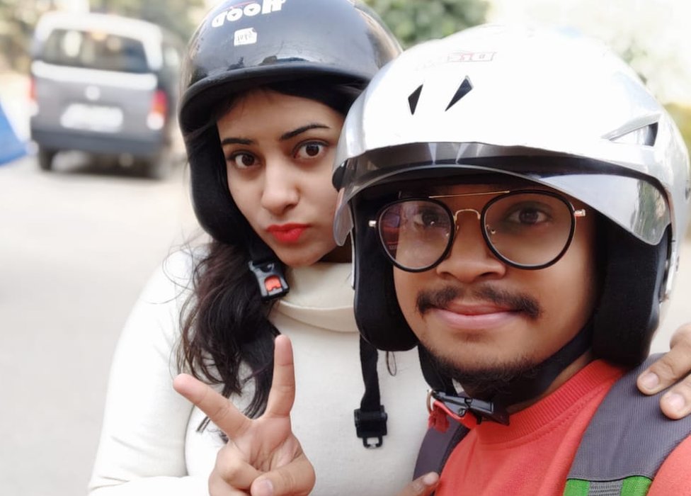 Bibi Ayisha and Aditya Verma pose for a selfie