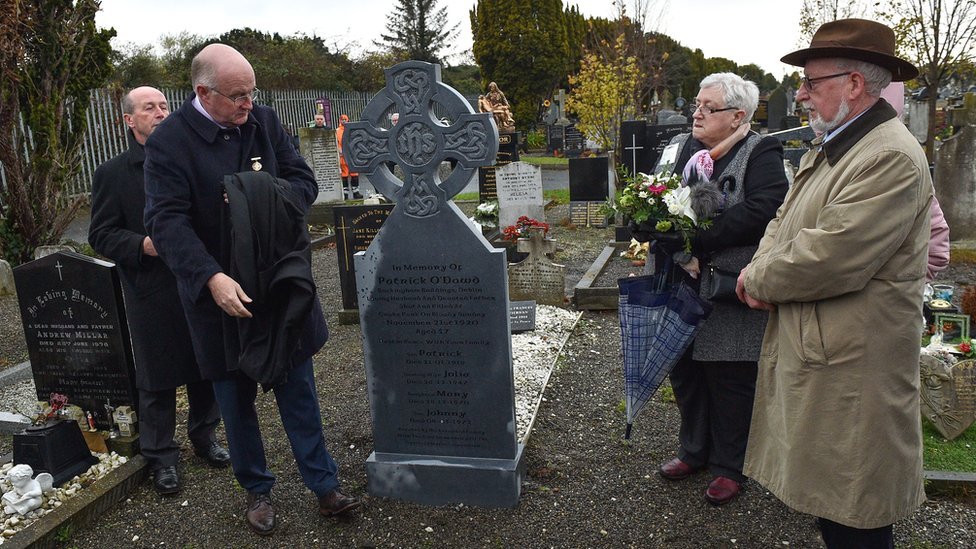 Новое надгробие Патрика О'Дауда открыли в 2019 году