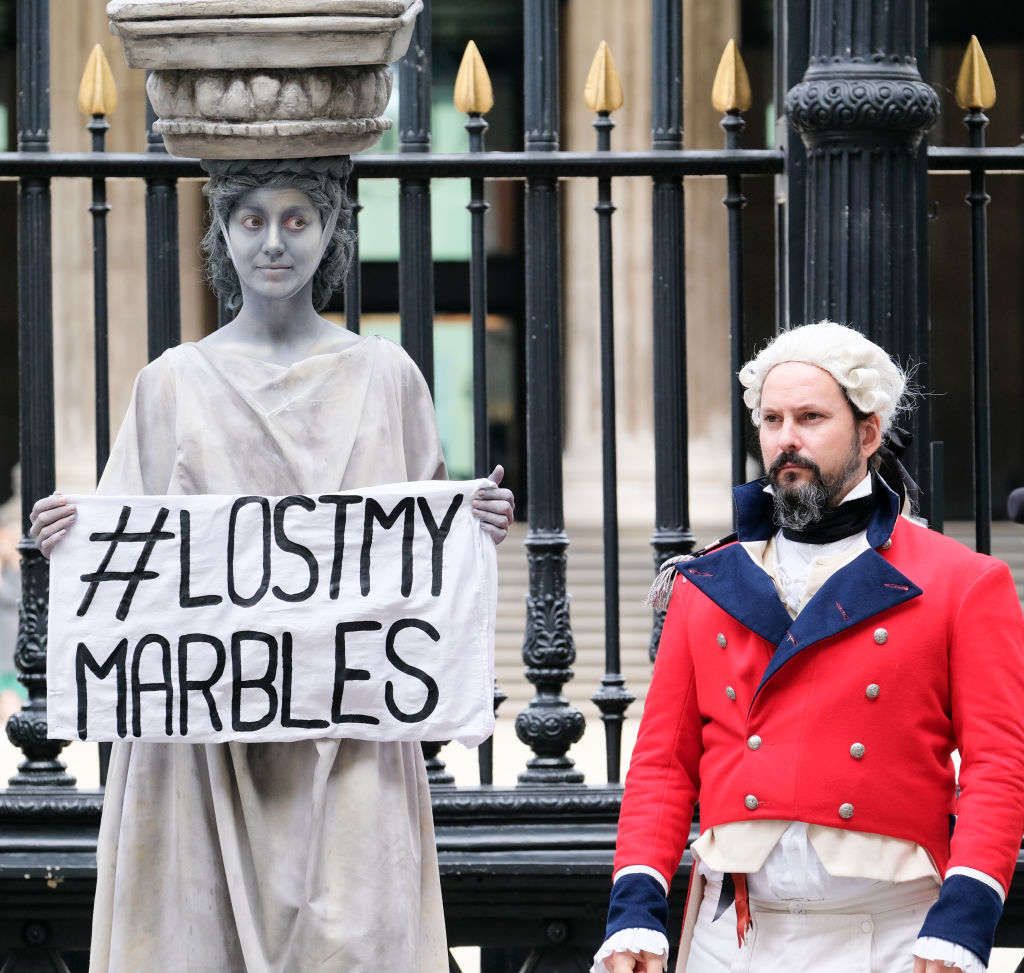Protesta en el Museo Británico