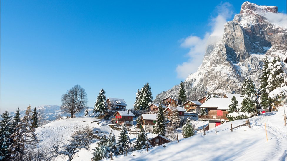 Швейцарская альпийская деревня