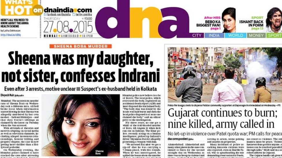 India Sensational Murder Grips Local Media Bbc News