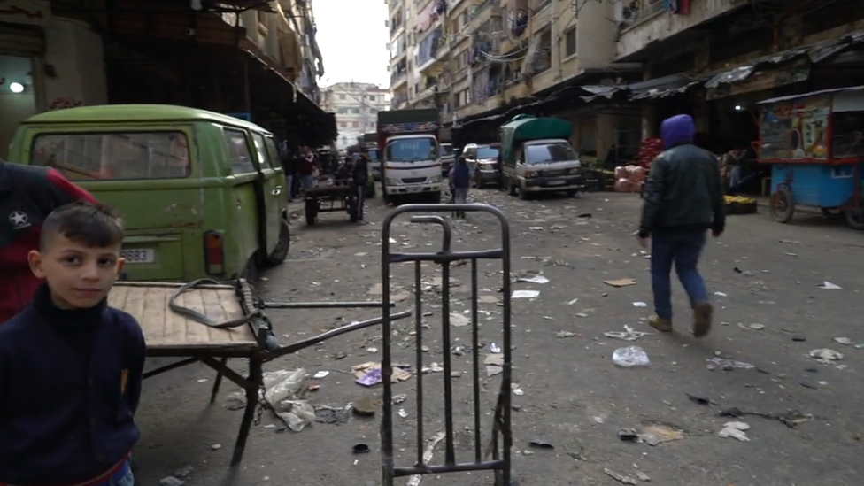 Una calle de Trípoli.