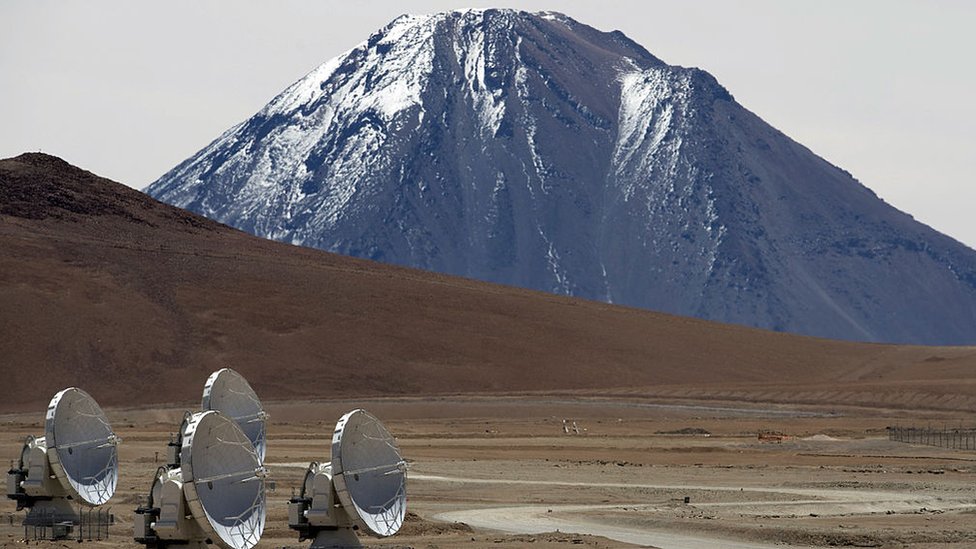 Telescopio ALMA en Chile