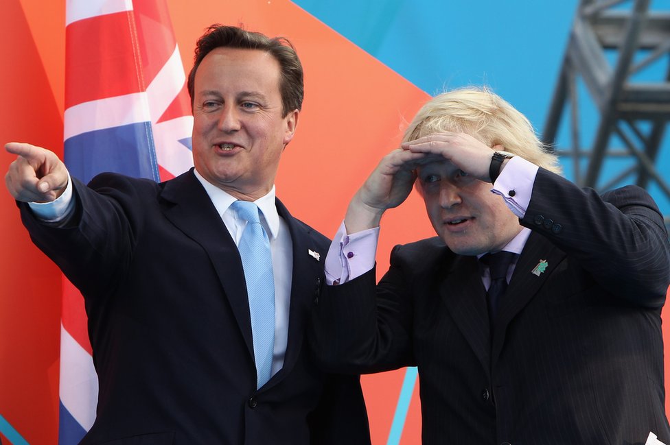 Boris Johnson y David Cameron