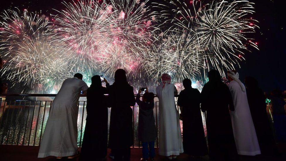 احتفالات دبي بالعام الجديد
