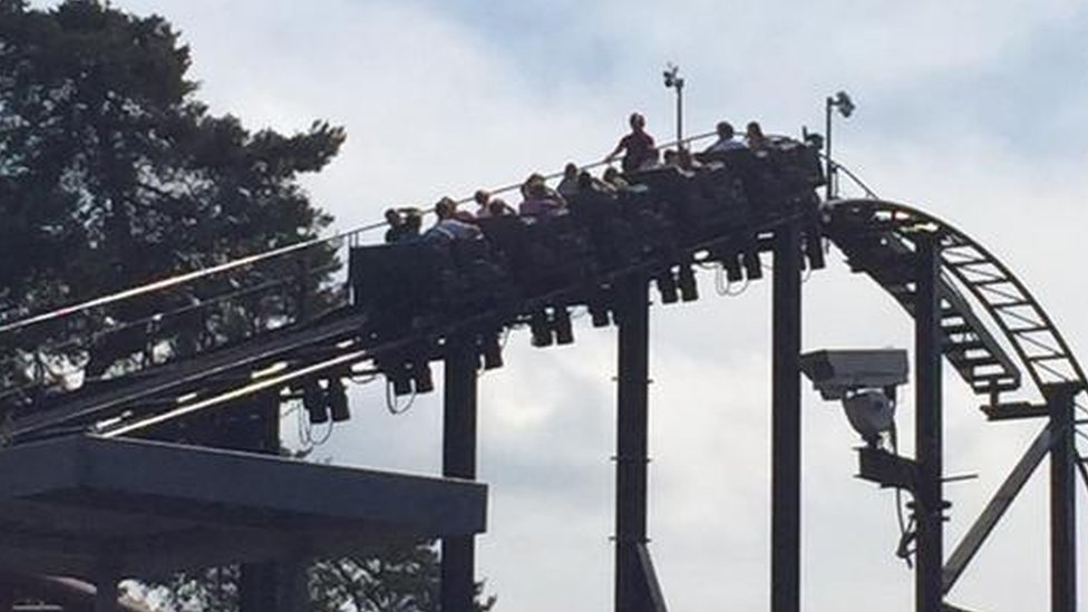 Alton Towers Four rides shut and passengers evacuated amid power