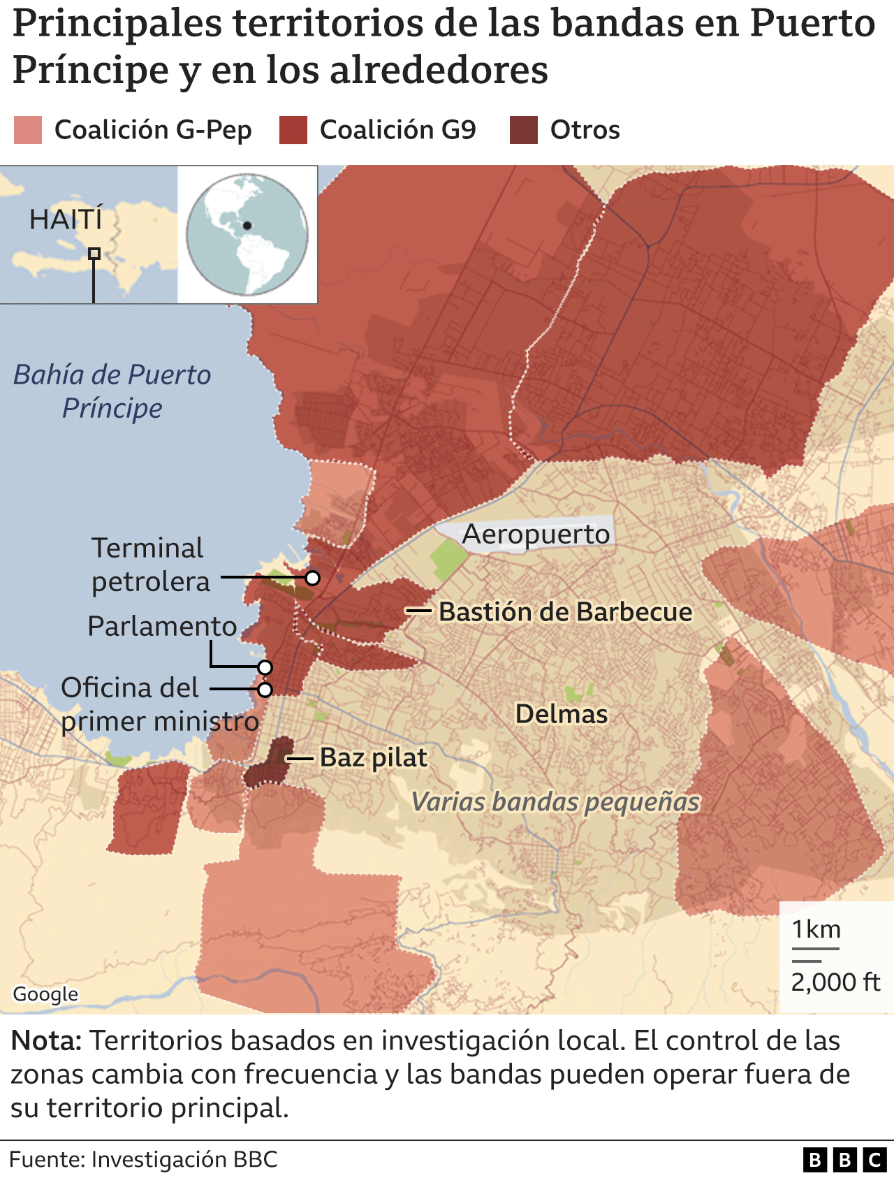 Mapa de la ciudad Puerto Príncipe