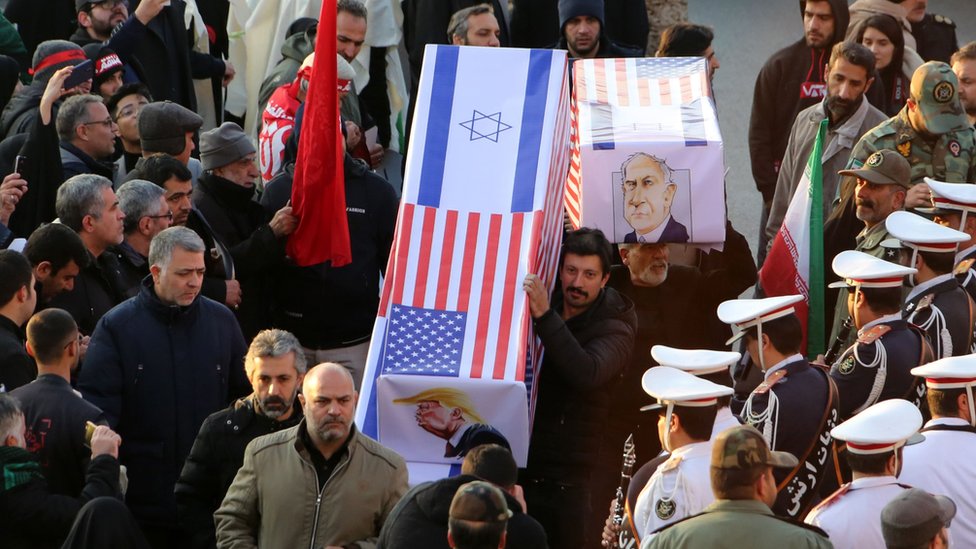 Funeral por Soleimani en Teherán.