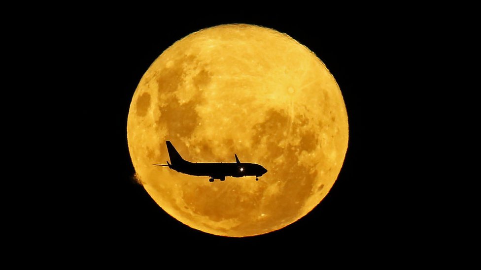 9 مارچ 2020 میں برازیل میں پورے چاند کا ایک منظر