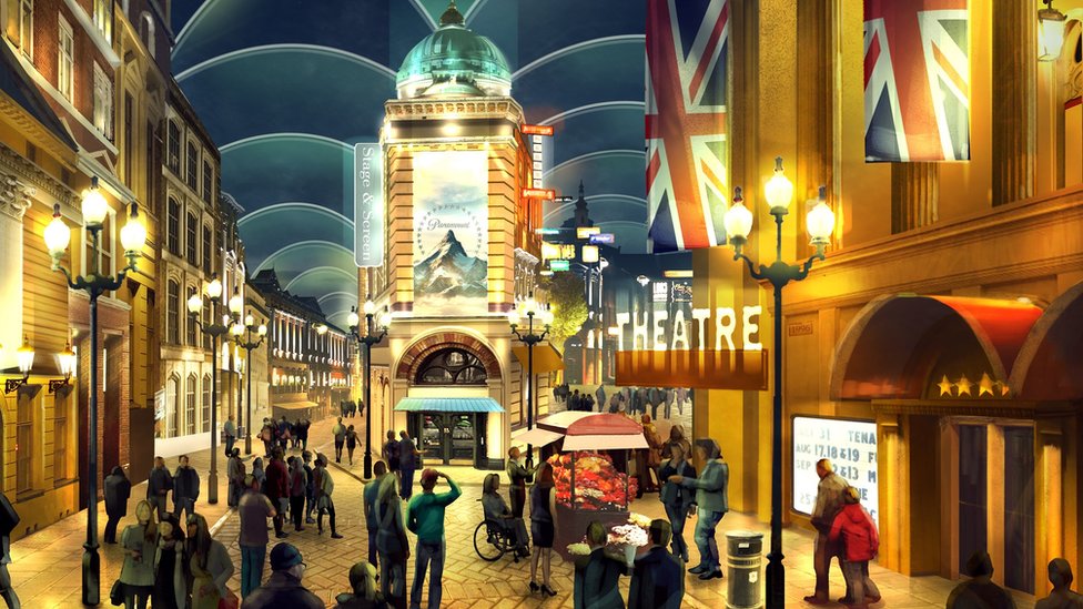 Новый концепт-арт лондонского курорта, который откроется в Суонскомбе в 2024 году