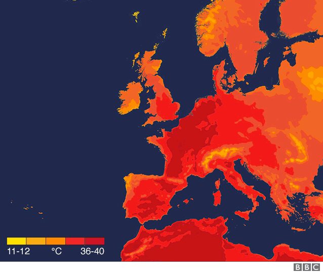 Avrupa hava sıcaklığı